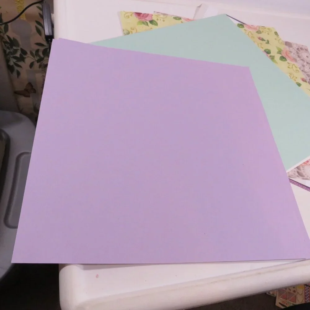 Scrapbook purples vintage